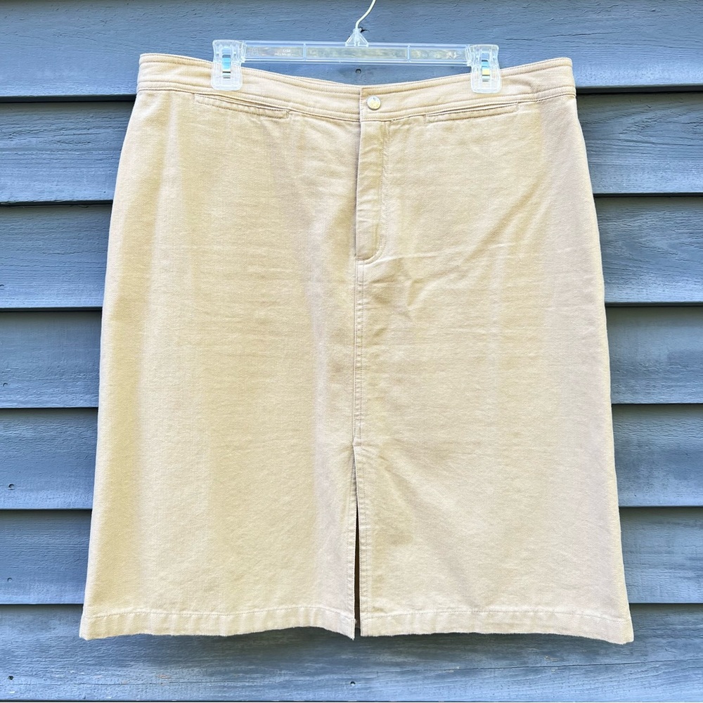 Banana Republic Khaki Skirt Plus Size 16